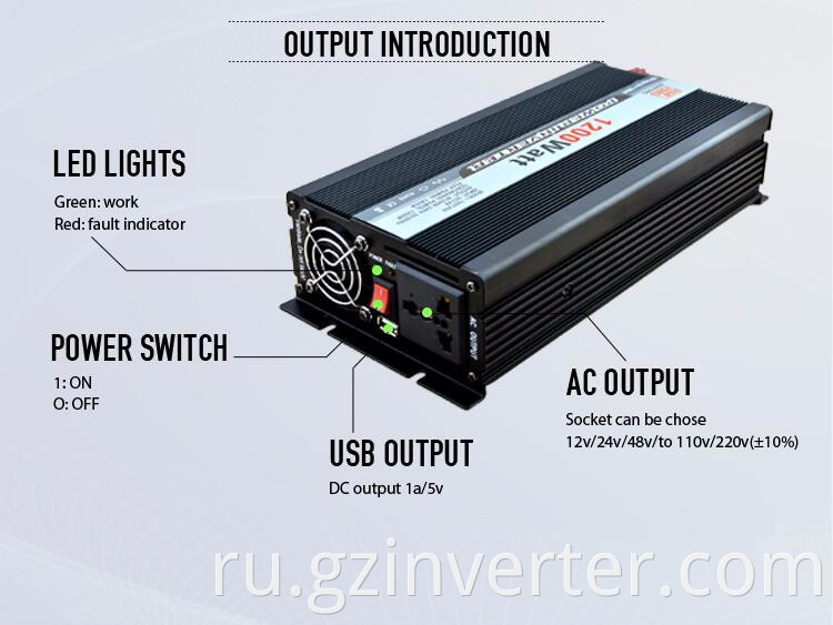 car inverter 1200w